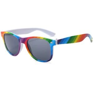 Rainbow Striped Sunglasses